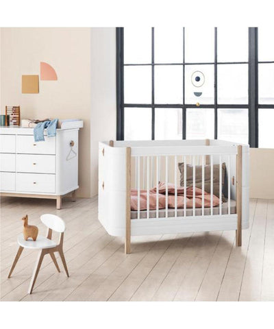 Oliver Furniture Mini+ Ledikant/Bed Incl. junior kit White/Oak
