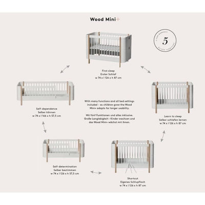 Oliver Furniture Mini+ Ledikant/Bed White 041486 Excl. Junior kit