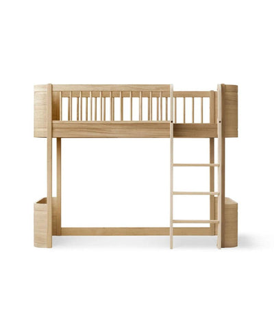 Oliver Furniture Mini+ Low Loft Bed oak