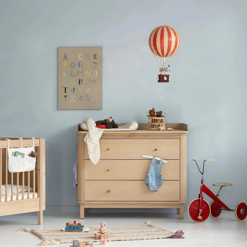 Oliver Furniture Nursery Dresser 3 Drawers Oak - Studio Play
