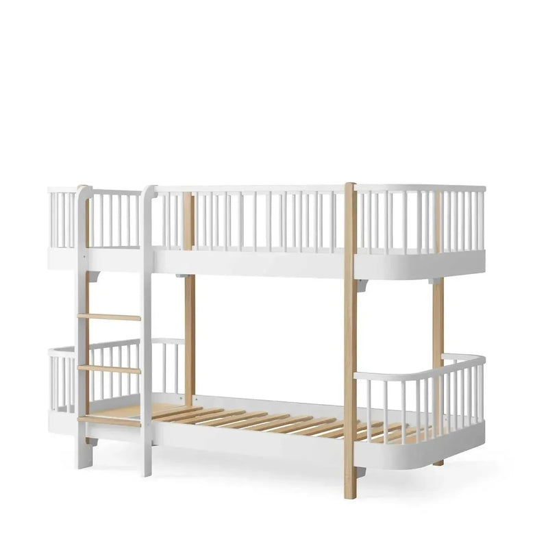 Oliver Furniture Original Low Bunk Bed 90x200cm White/Oak 041575 - Studio Play