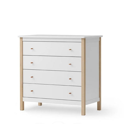 Oliver Furniture Wood Dresser 4 Drawers White Oak