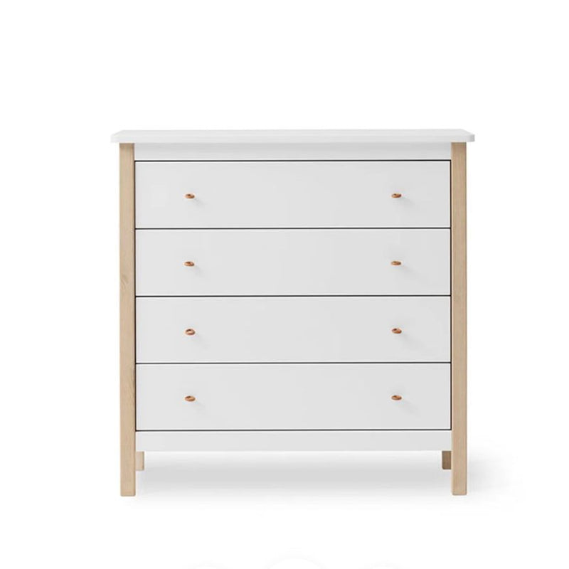 Oliver Furniture Wood Dresser 4 Drawers White Oak