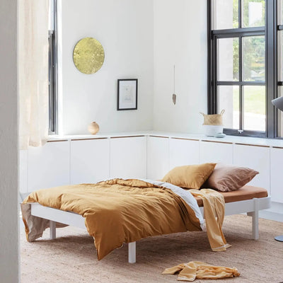 Oliver Furniture Wood Lounger Bed 120x200cm White 041566 - Studio Play