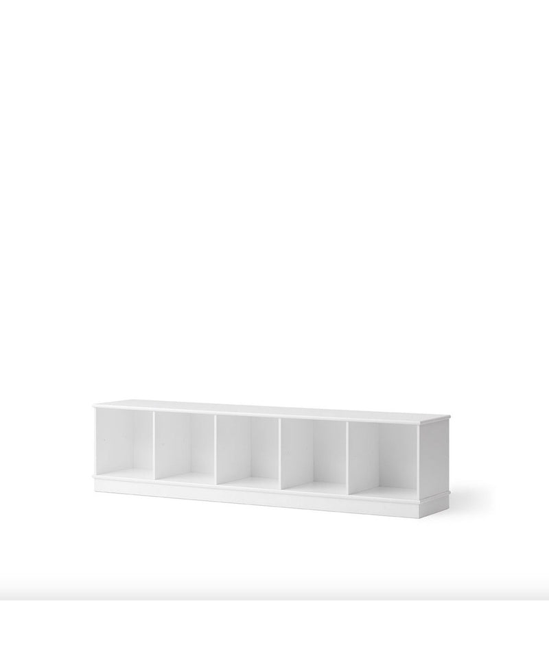 Oliver Furniture Wood Shelving Unit 5x1 with base