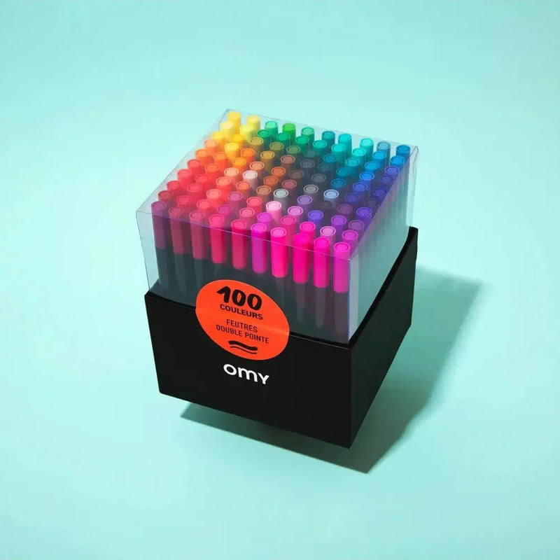 OMY 100 Dual Tip Markers - Studio Play