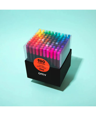 OMY 100 Dual Tip Markers
