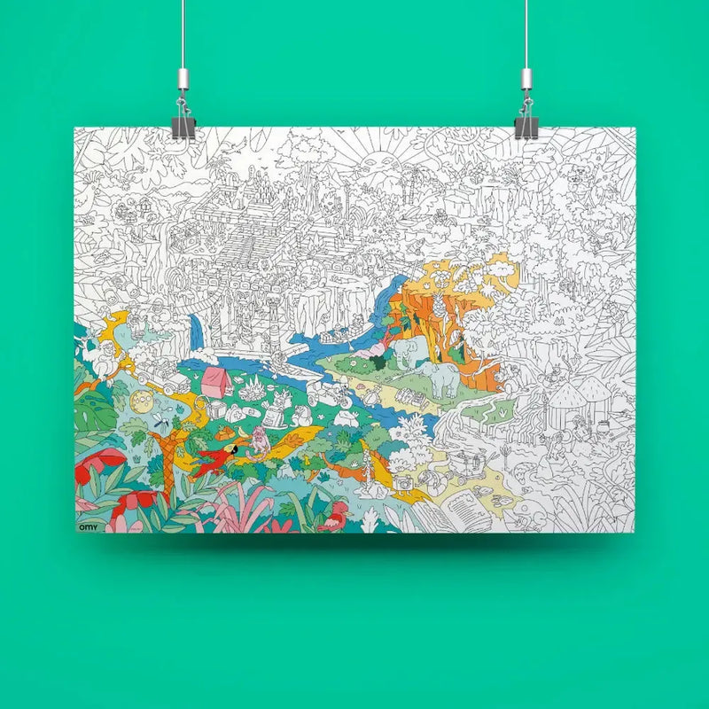 OMY Kleurposter Jungle