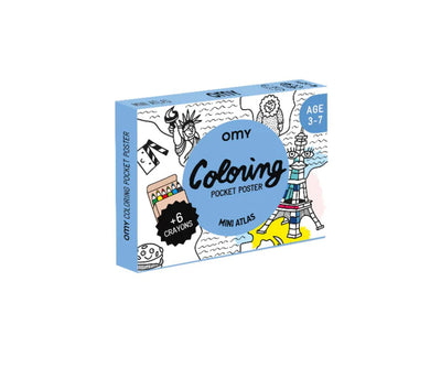 OMY Coloriage Pocket Mini Atlas