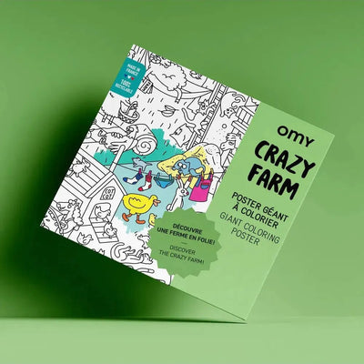 OMY Kleurposter Crazy Farm - Studio Play