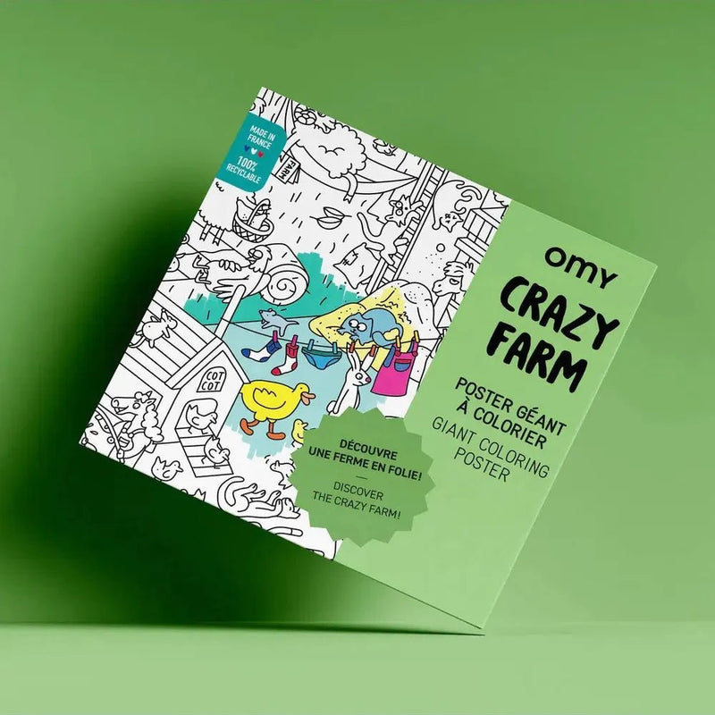 OMY Kleurposter Crazy Farm - Studio Play