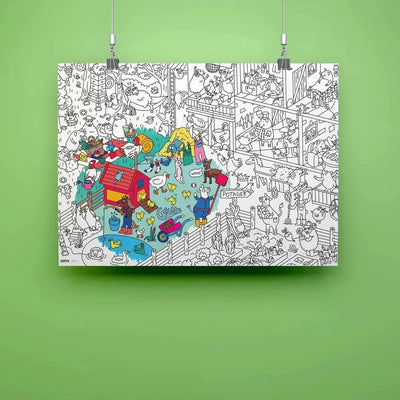 OMY Kleurposter Crazy Farm - Studio Play