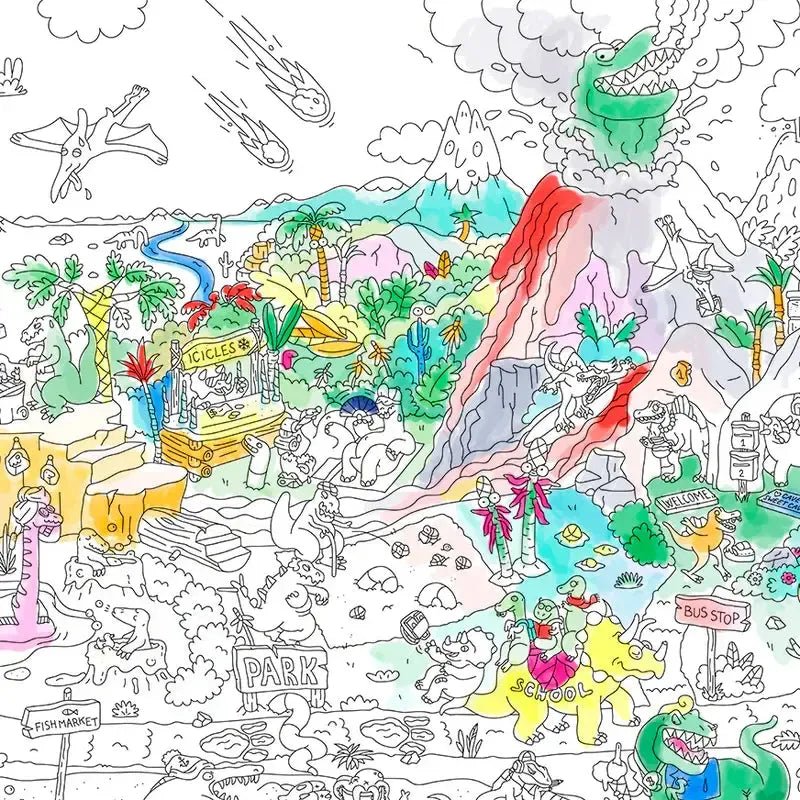 OMY Kleurposter Dino - Studio Play
