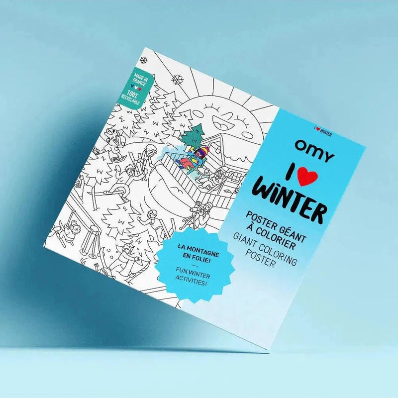 OMY Kleurposter I Love Winter - Studio Play