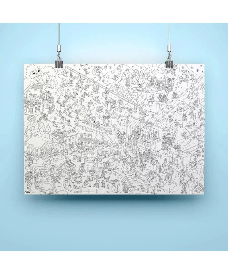 OMY Kleurposter I Love Winter