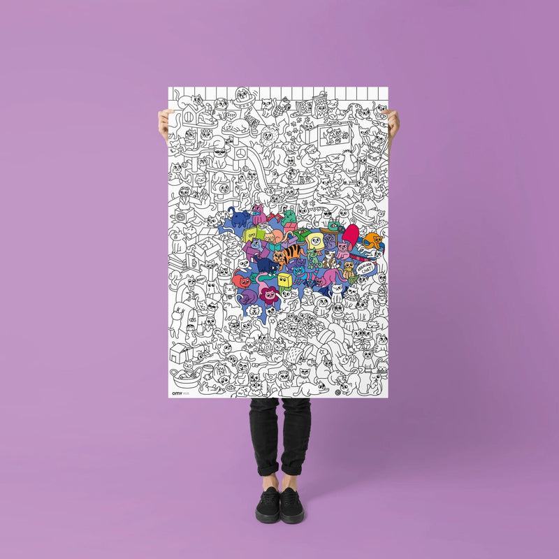 OMY Kleurposter Kitty - Studio Play