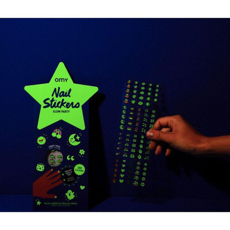 OMY Nail Stickers Glow Party