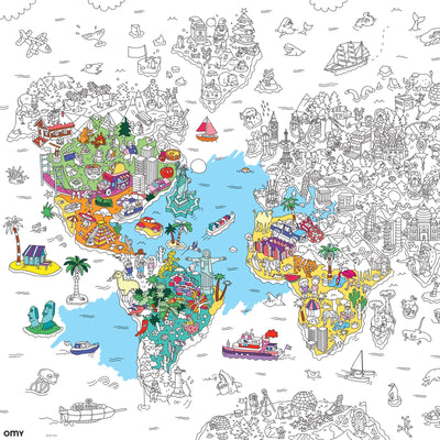 OMY XL Kleurposter Atlas