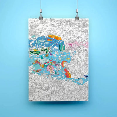 OMY Kleurposter Ocean