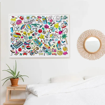 OMY Kleurposter Baby Pop Art