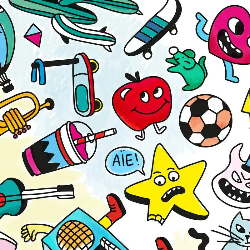 OMY Kleurposter Baby Pop Art