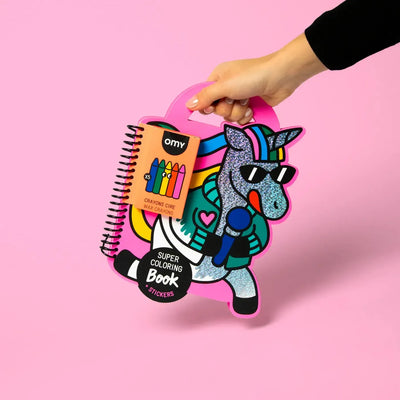 OMY Super Coloring & Stickers Book Lily