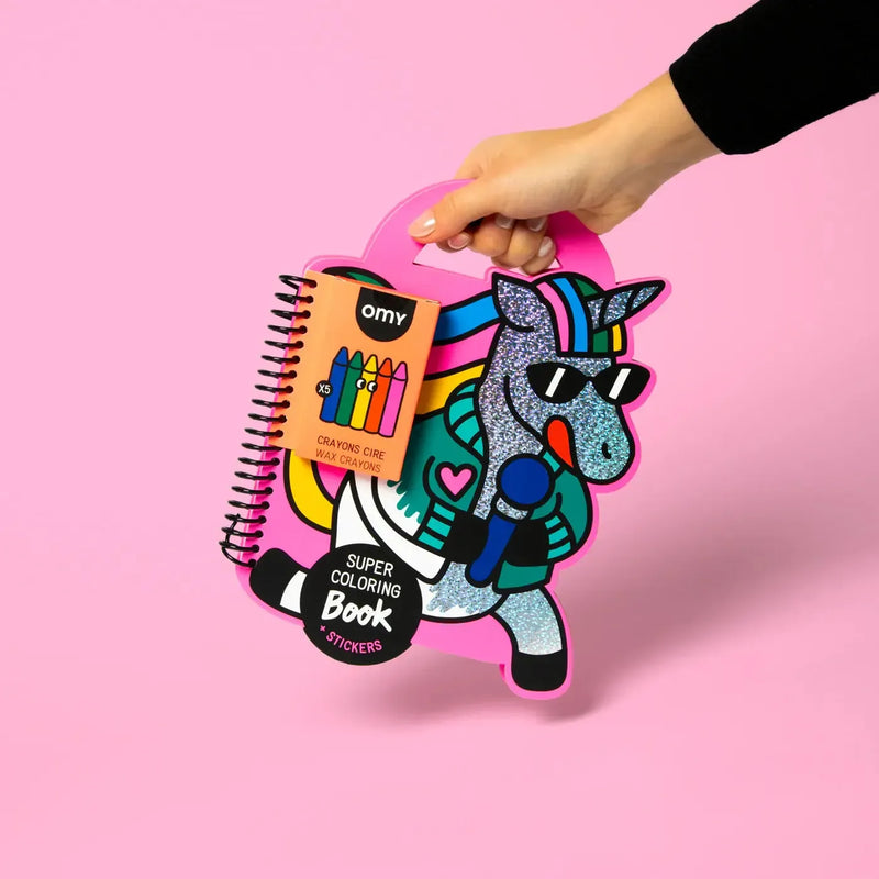 OMY Super Coloring & Stickers Book Lily