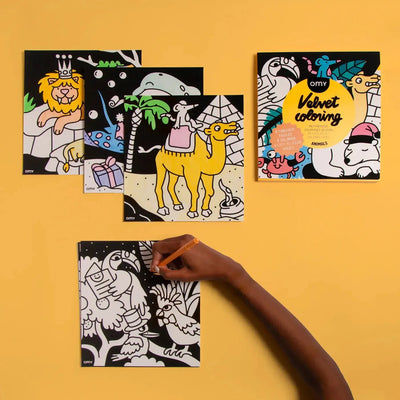 OMY Velvet Coloring Animals - Studio Play
