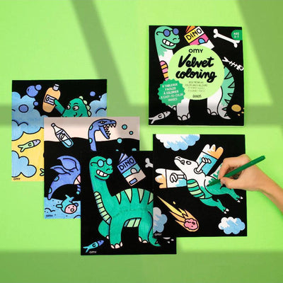 OMY Velvet Coloring Dino - Studio Play