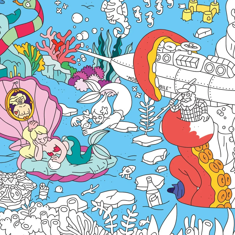 OMY XL Kleurposter Ocean