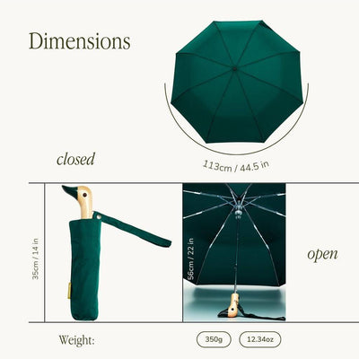 Original Duckhead Compacte Paraplu Green