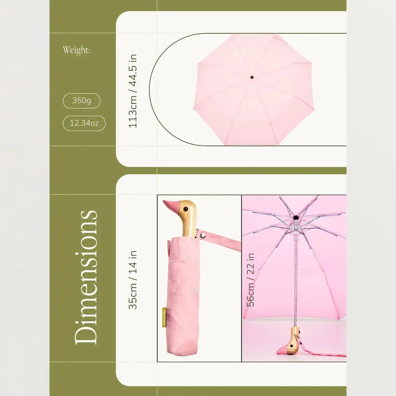 Original Duckhead Compacte Paraplu Pink