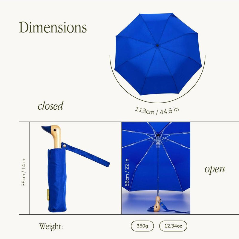 Original Duckhead Compacte Paraplu Royal Blue
