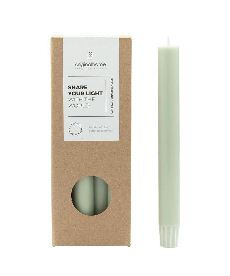 Original Home Dinner Candles Green