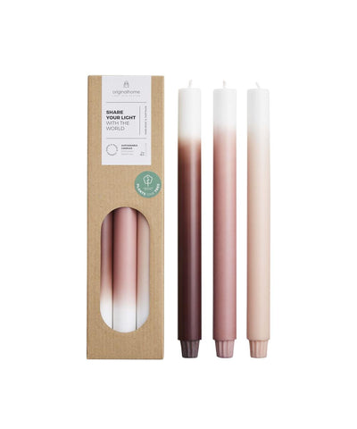 Original Home Gradient Candles Dusty Rose
