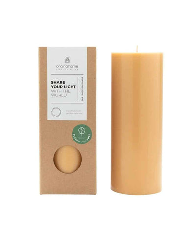 Original Home Pillar Candle Yellow