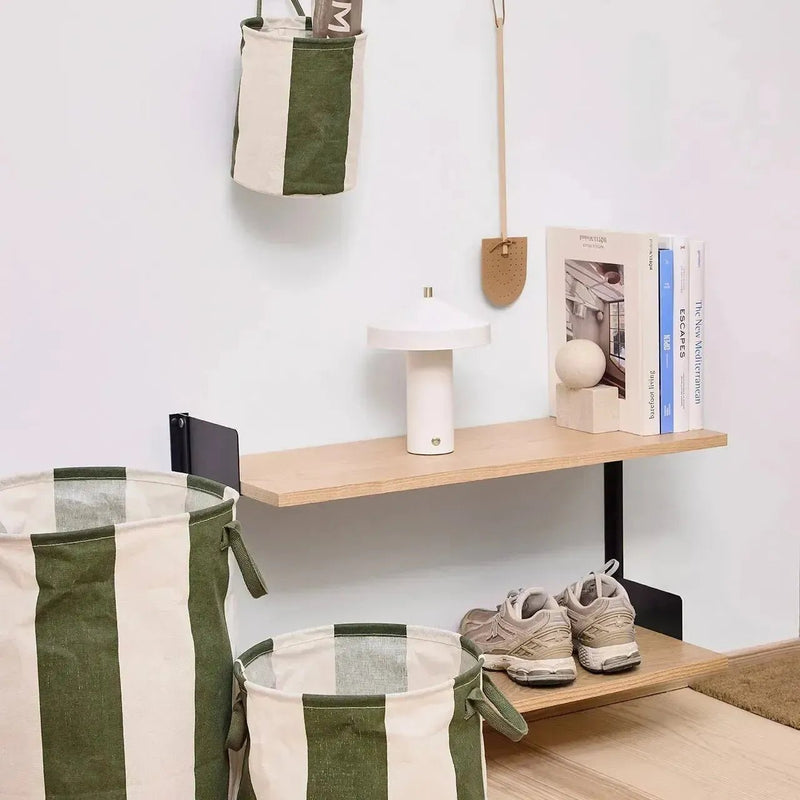 Oyoy Living Kara Laundry/Storage Basket L Dark Green - Studio Play