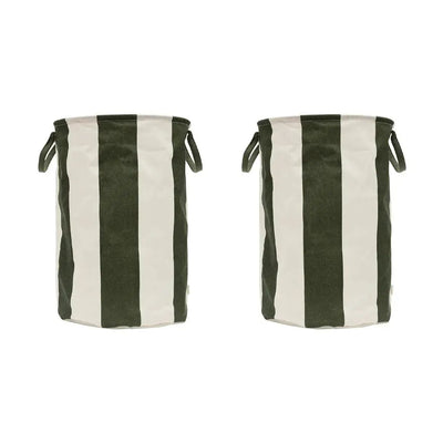 Oyoy Living Kara Laundry/Storage Basket L Dark Green - Studio Play