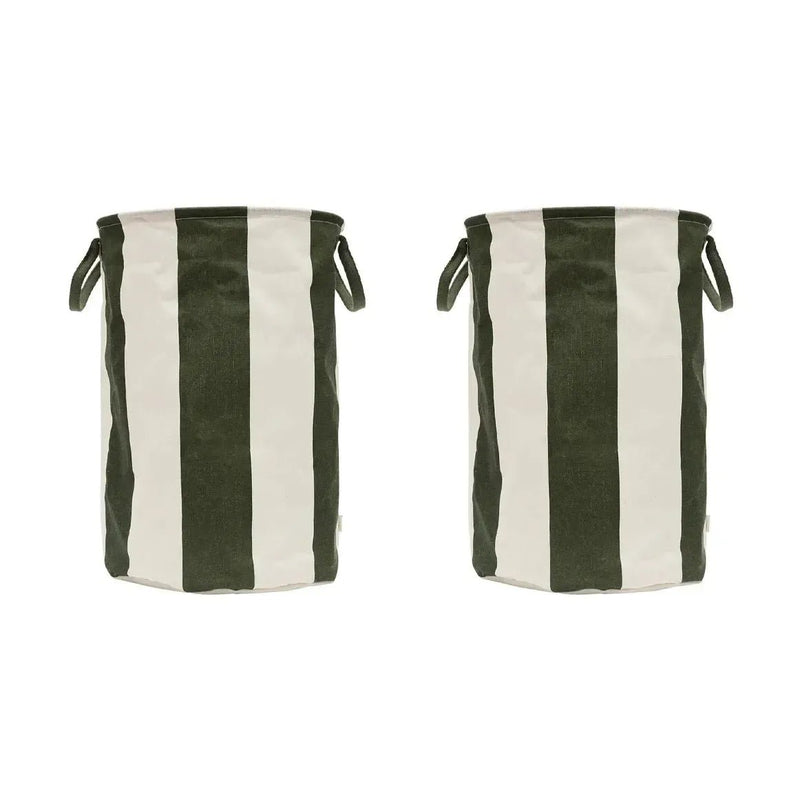 Oyoy Living Kara Laundry/Storage Basket L Dark Green - Studio Play