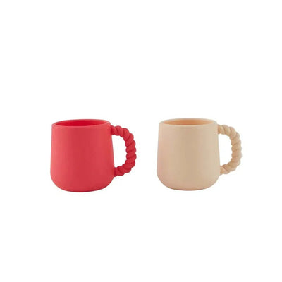 OYOY Mellow Cup Pack Of 2 Cherry / Red Vanilla - Studio Play