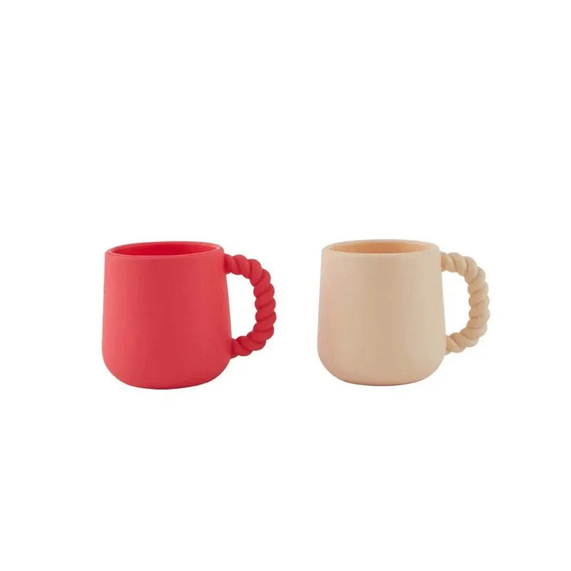 OYOY Mellow Cup Pack Of 2 Cherry / Red Vanilla - Studio Play
