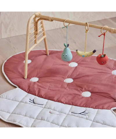 OYOY Mushroom Quilted Blanket
