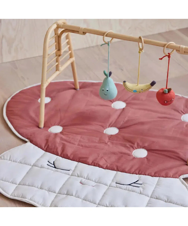 OYOY Mushroom Quilted Blanket