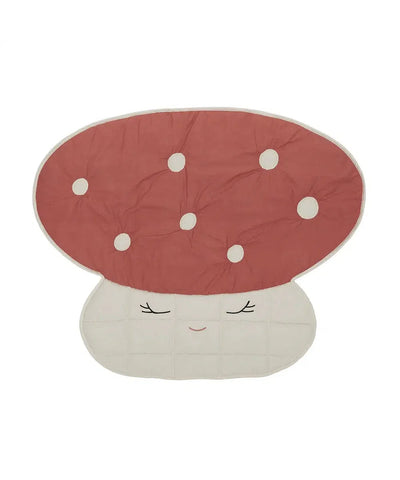OYOY Mushroom Quilted Blanket