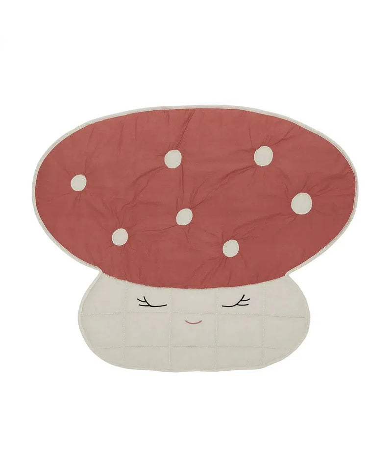 OYOY Mushroom Quilted Blanket