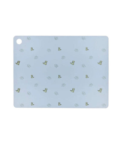 OYOY Placemat Billy Dino Pale Blue