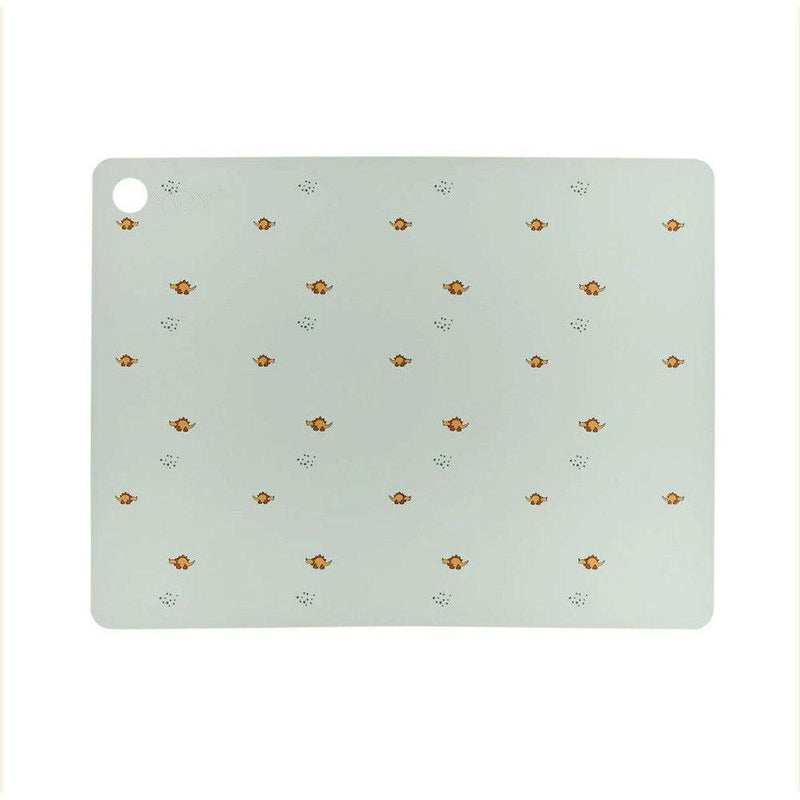 OYOY Placemat Billy Dino Pale Green - Studio Play