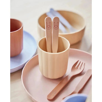 OYOY Pullo Cup 2-Pack Caramel/Ice Blue