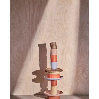 OYOY Pullo Cup 2-Pack Caramel/Ice Blue