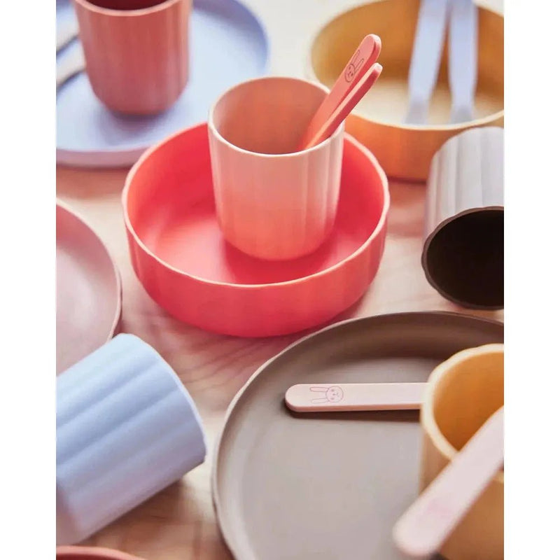 OYOY Pullo Plate & Bowl Rose/Apricot - Studio Play